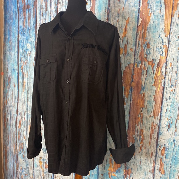 EXTREME COUTURE Men’s button up - Picture 2 of 10